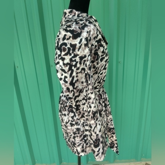 Jules & Leopold Women's Leopard Print Jacket Size Medium MobWife Animal Print - Picture 3 of 7